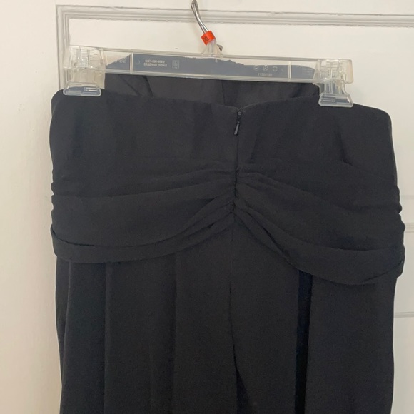 Black floor length strapless gown - Picture 3 of 5